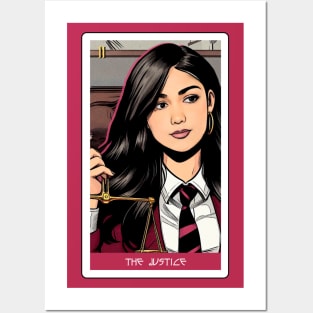 the justice - house of anubis tarot card Posters and Art